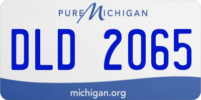 MI license plate DLD2065