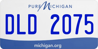 MI license plate DLD2075