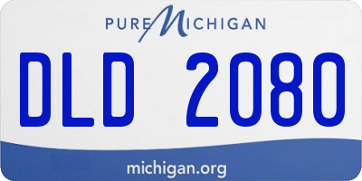 MI license plate DLD2080