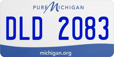 MI license plate DLD2083