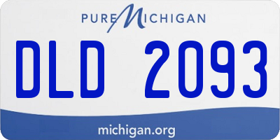 MI license plate DLD2093