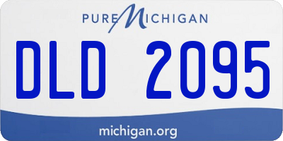 MI license plate DLD2095