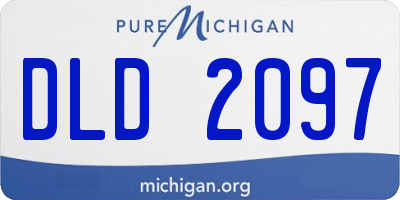 MI license plate DLD2097