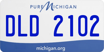 MI license plate DLD2102