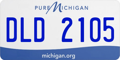 MI license plate DLD2105