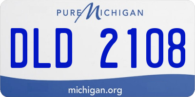MI license plate DLD2108