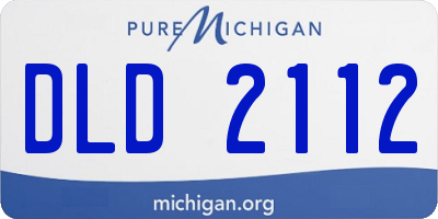 MI license plate DLD2112