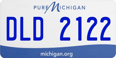 MI license plate DLD2122