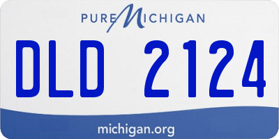 MI license plate DLD2124
