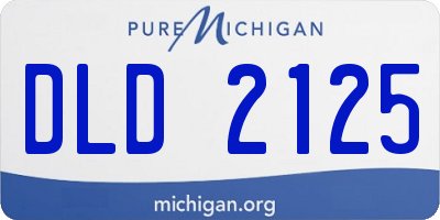 MI license plate DLD2125