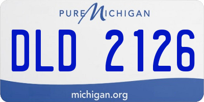 MI license plate DLD2126