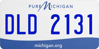 MI license plate DLD2131