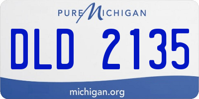 MI license plate DLD2135