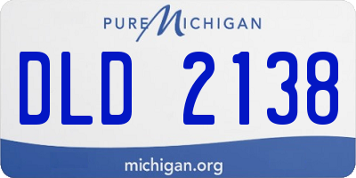 MI license plate DLD2138