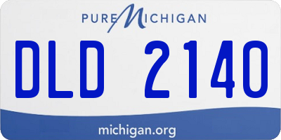 MI license plate DLD2140