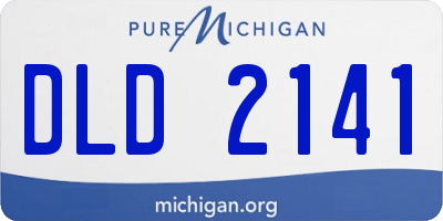 MI license plate DLD2141