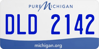 MI license plate DLD2142
