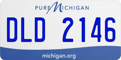 MI license plate DLD2146