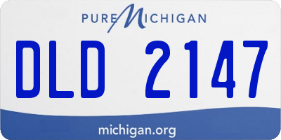 MI license plate DLD2147