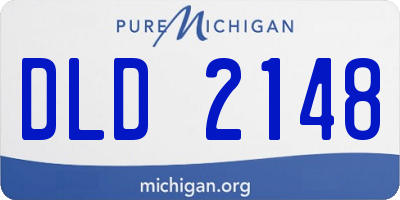 MI license plate DLD2148