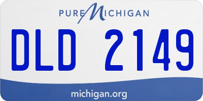 MI license plate DLD2149