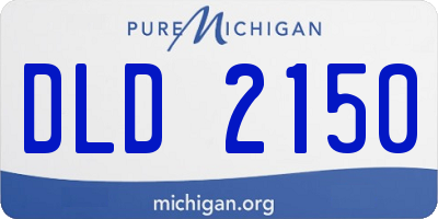 MI license plate DLD2150