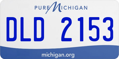 MI license plate DLD2153