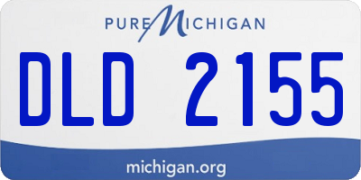 MI license plate DLD2155