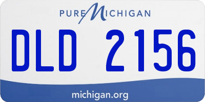 MI license plate DLD2156