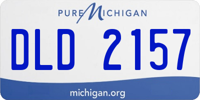 MI license plate DLD2157