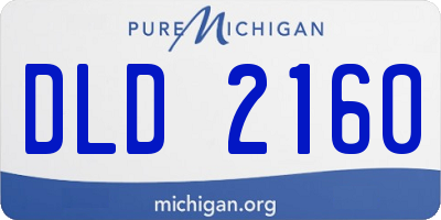 MI license plate DLD2160