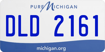 MI license plate DLD2161