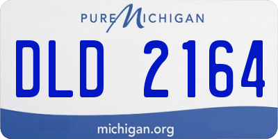 MI license plate DLD2164