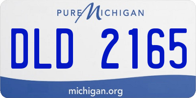MI license plate DLD2165