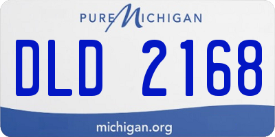 MI license plate DLD2168
