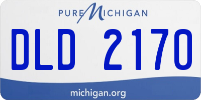 MI license plate DLD2170