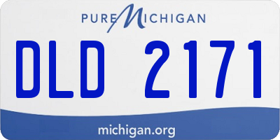 MI license plate DLD2171