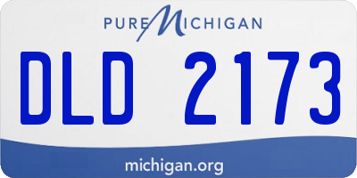 MI license plate DLD2173