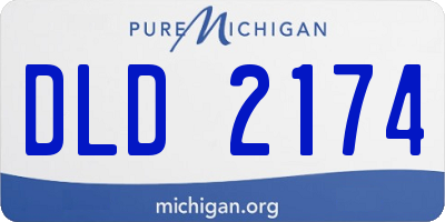 MI license plate DLD2174
