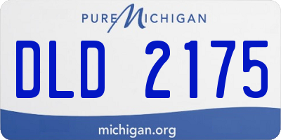 MI license plate DLD2175