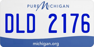 MI license plate DLD2176