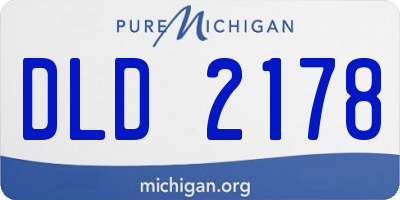 MI license plate DLD2178