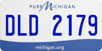 MI license plate DLD2179