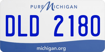MI license plate DLD2180