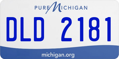 MI license plate DLD2181