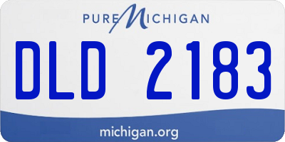 MI license plate DLD2183