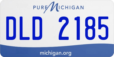 MI license plate DLD2185
