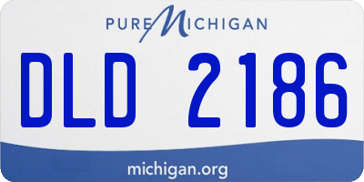 MI license plate DLD2186