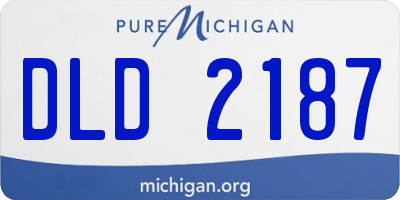 MI license plate DLD2187