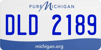 MI license plate DLD2189